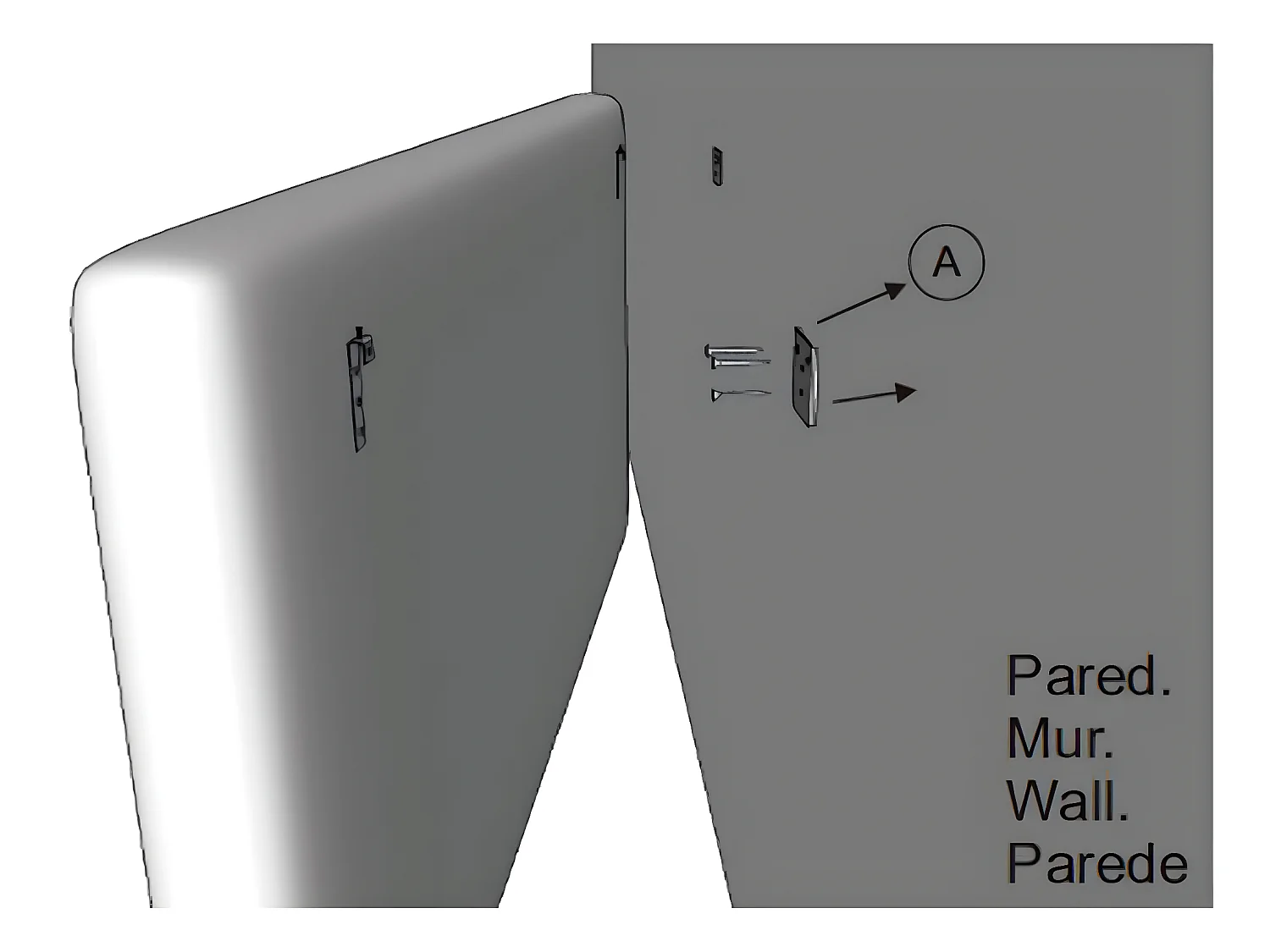 Cabecero tapizado Rombo 160x60 cm Blanco, Acolchado con Espuma, 8 cm de Grosor