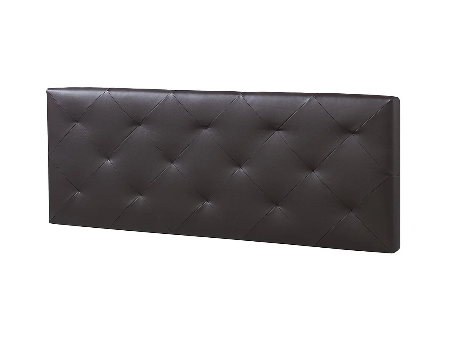 Tête de lit Rombo 140x60 cm Chocolat, rembourrée de Mousse