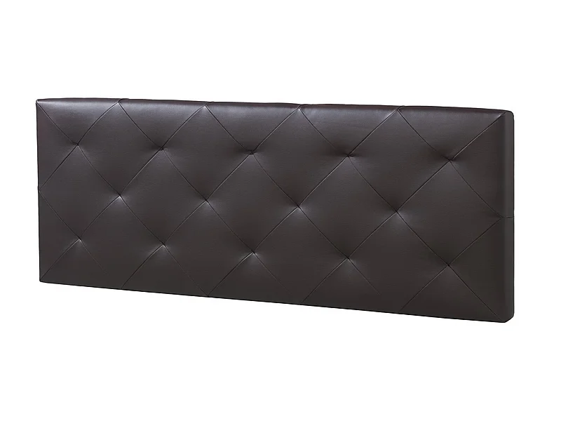 Cabecero tapizado Rombo 140x60 cm Chocolate, Acolchado con Espuma, 8 cm de Grosor