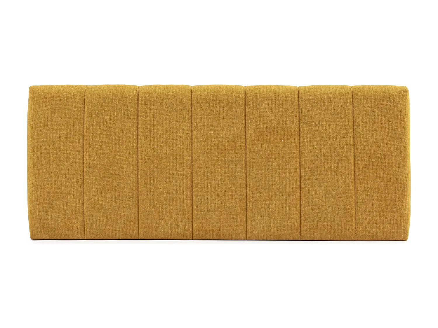 Tête de lit tapissée Creta 140x60 cm Couleur Moutarde, 8 cm d'épaisseur