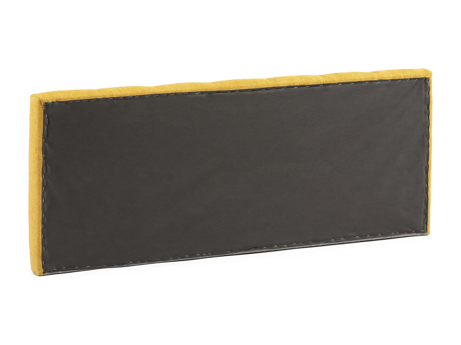 Tête de lit tapissée Creta 140x60 cm Couleur Moutarde, 8 cm d'épaisseur