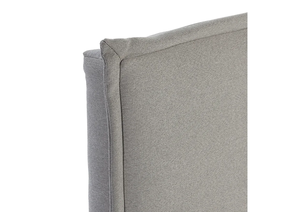 Tête de lit Berlin 140x100 cm, Tissu Gris, Épaisseur Totale de 8 cm