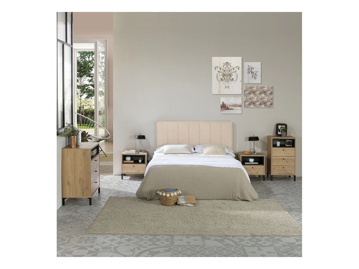 Kopfteil Creta 140x60 cm Beige