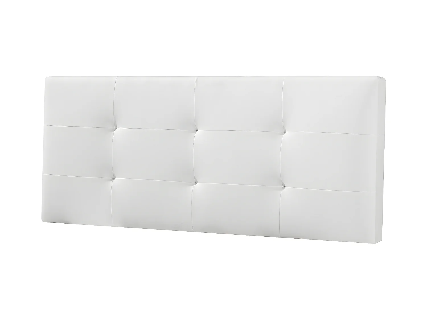 Tête de lit Carla 150x60 cm Blanc, rembourrée de Mousse
