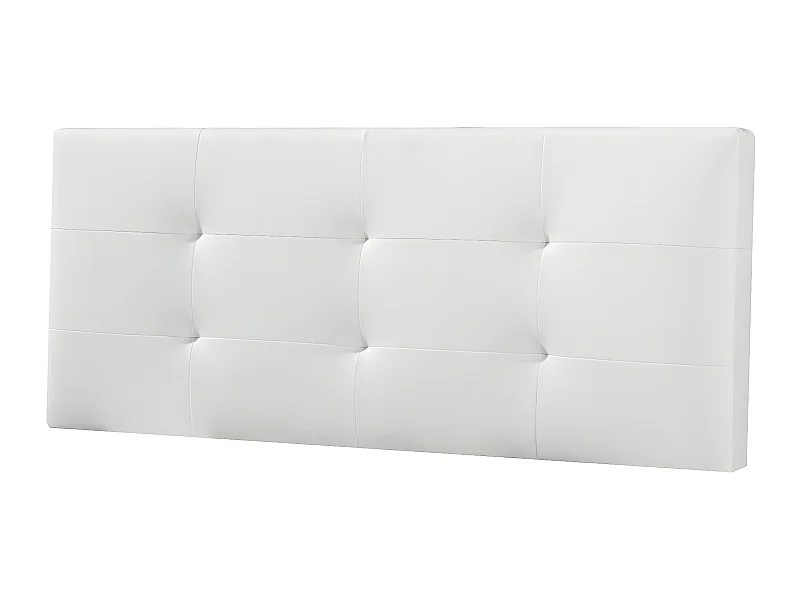 Tête de lit Carla 150x60 cm Blanc, rembourrée de Mousse
