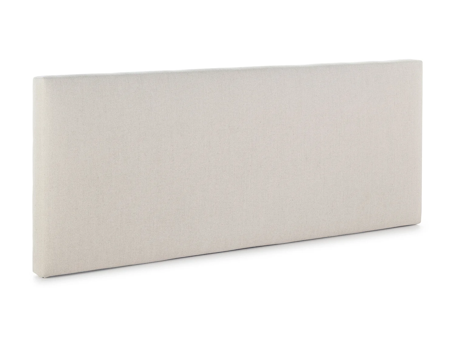 Tête de lit tapissée Tagomago 160x60 cm de Lin Naturel, 8 cm d'épaisseur
