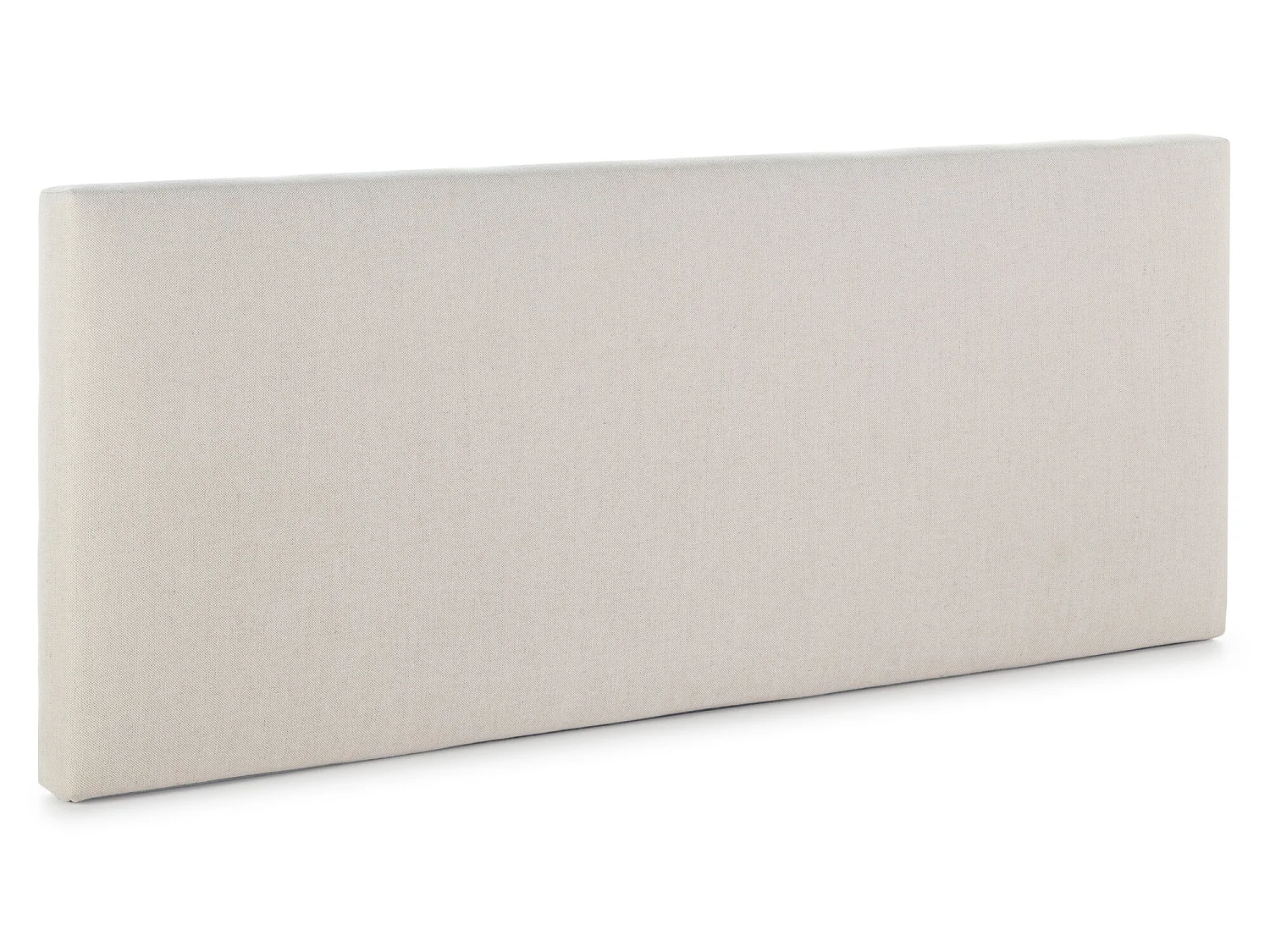 Cabecero tapizado Tagomago 140x60 cm de Lino Natural, para Cama 135 cm, Acolchado con Espuma, 8 cm de Grosor
