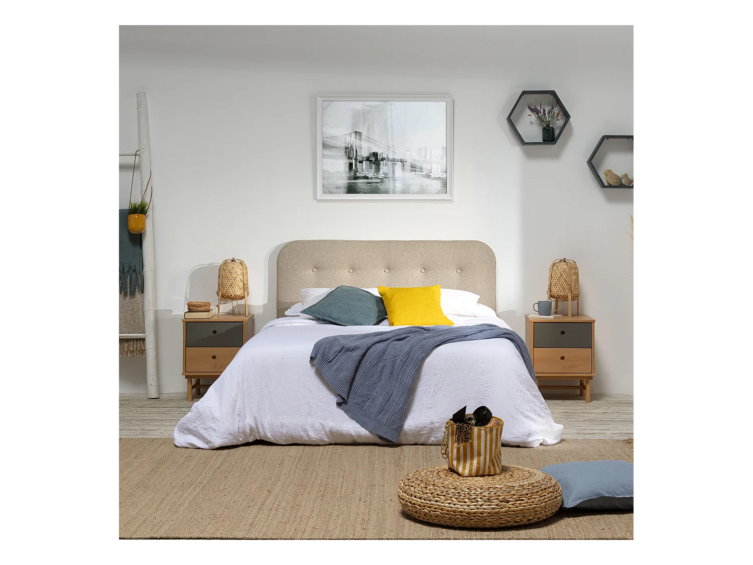 Kopfteil Saona 140x60 cm Beige