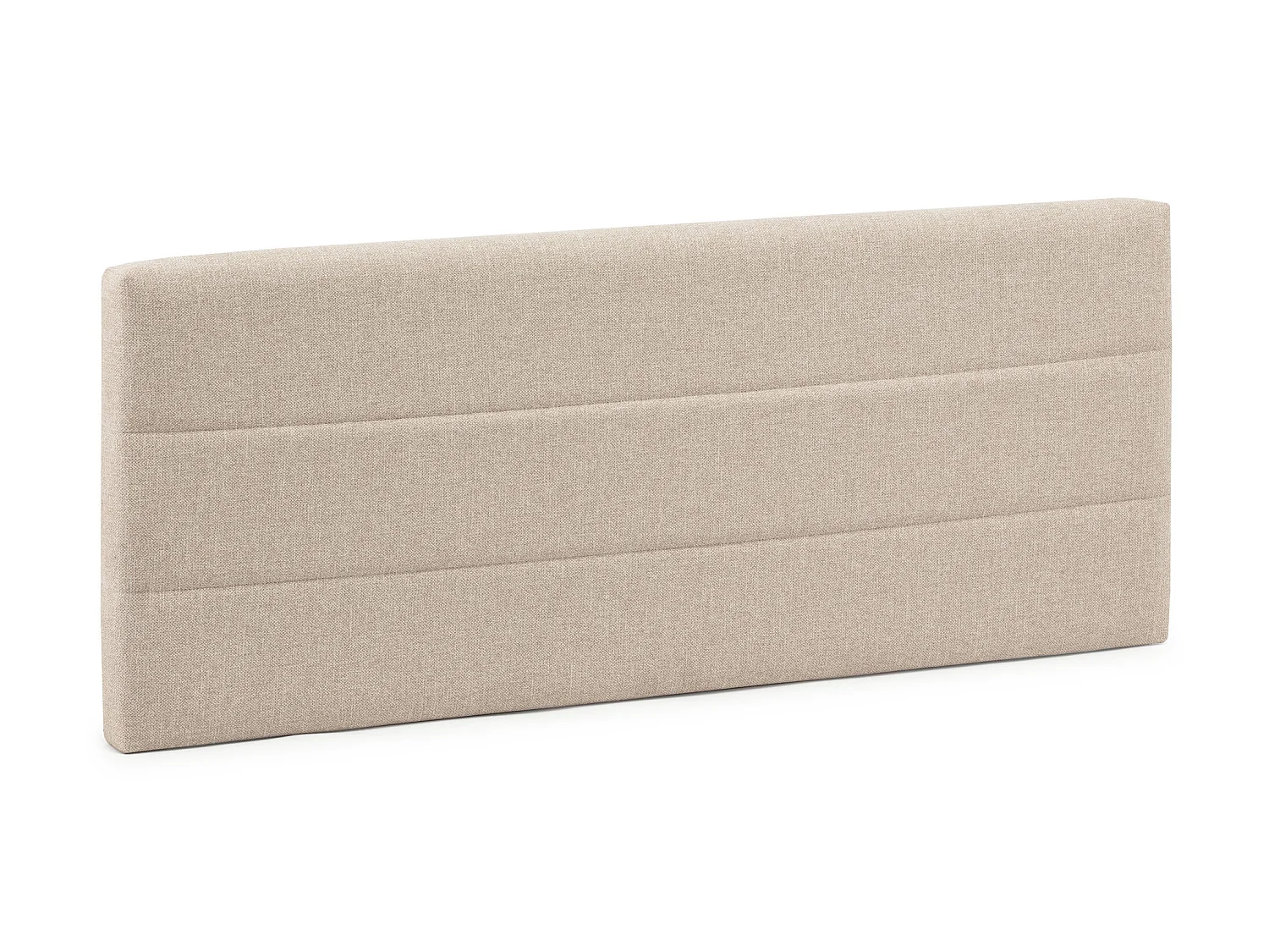 Tête de lit tapissée Miconos 160x60 cm Couleur Beige, 8 cm d'épaisseur