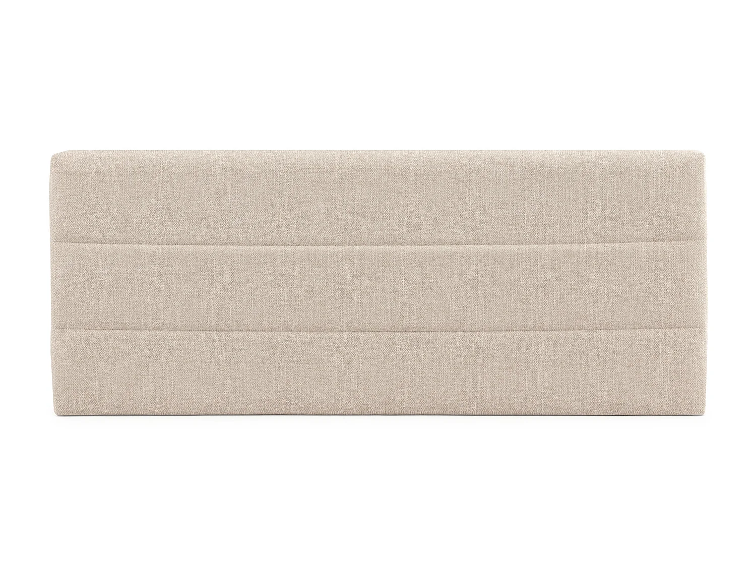 Tête de lit tapissée Miconos 160x60 cm Couleur Beige, 8 cm d'épaisseur