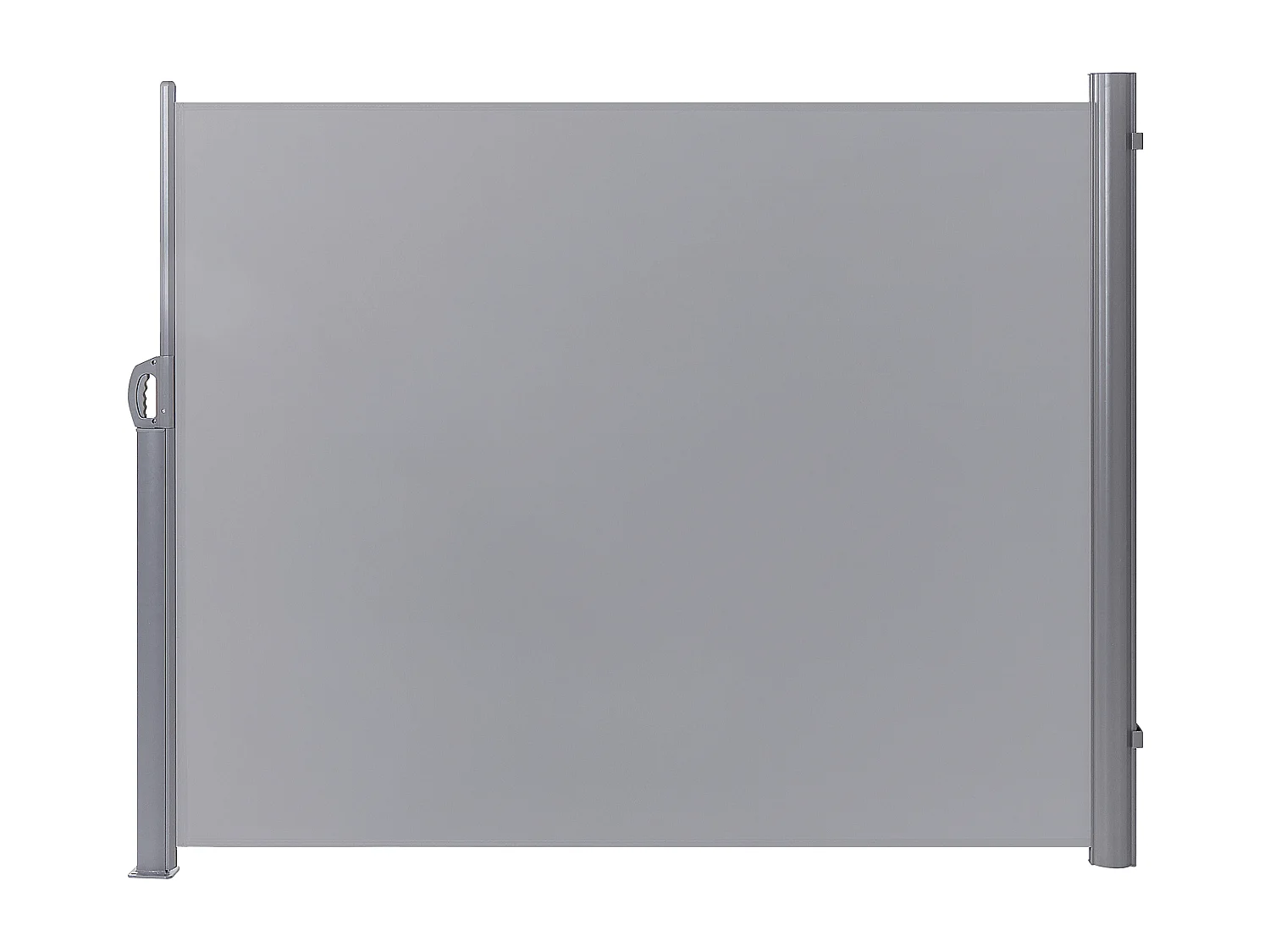 Aluminium Seitenmarkise hellgrau 160x300 ausziehbar Sichtschutz Windschutz Dorio