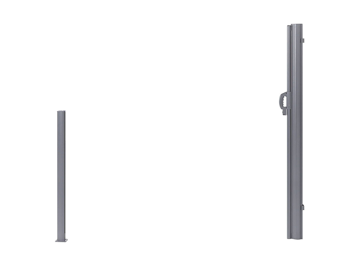 Auvent latéral DORIO 305 cm 160 cm Gris clair