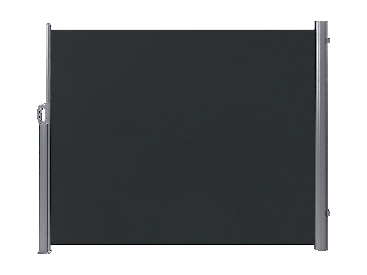 Aluminium Seitenmarkise graphitgrau 160x300 ausziehbar Sichtschutz Dorio