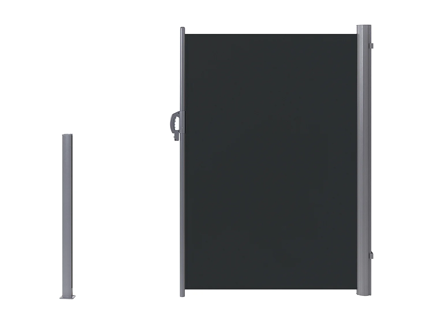 Zijluifel DORIO 305 cm 180 cm Grafietgrijs