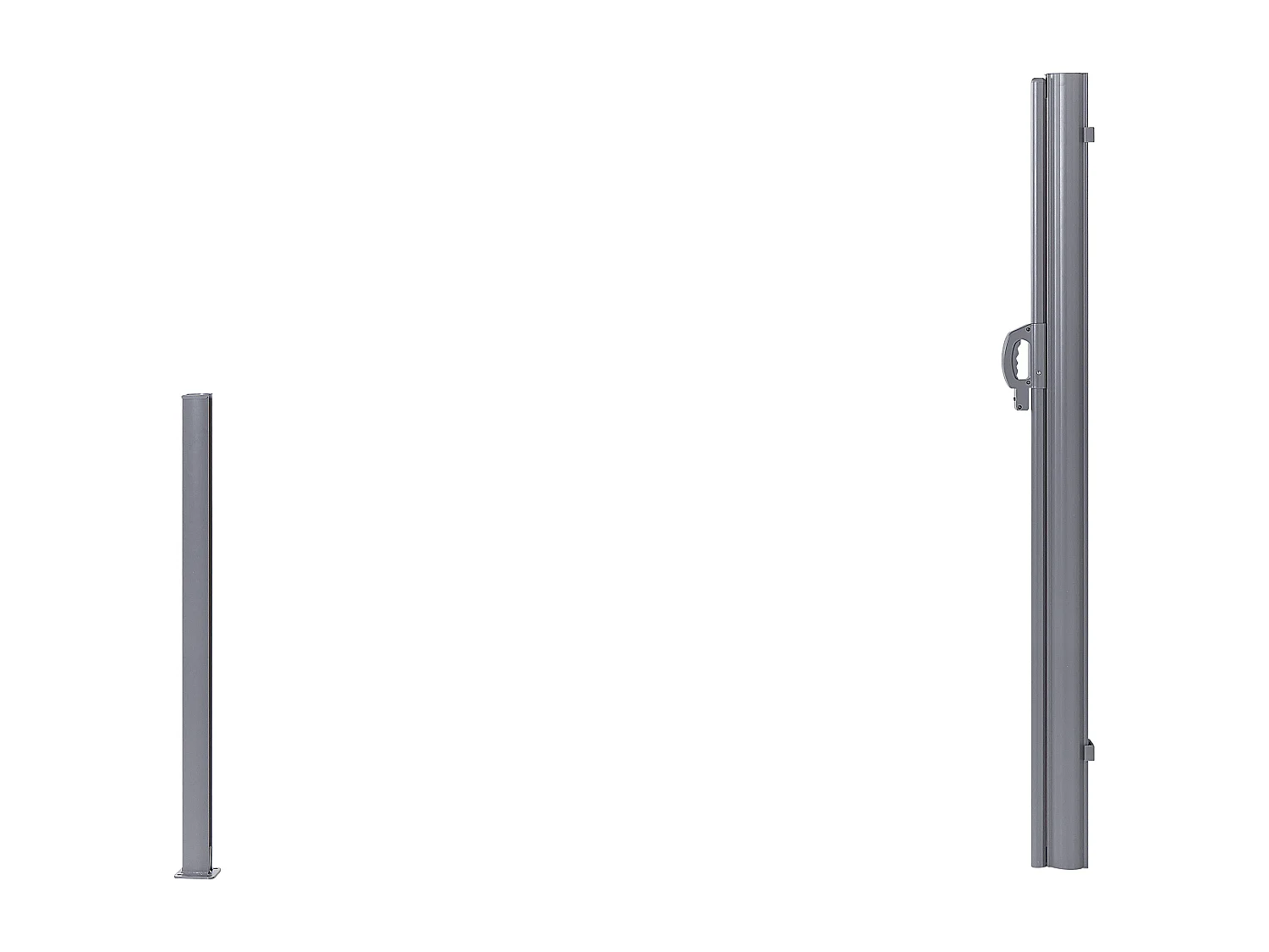 Auvent latéral DORIO 305 cm 180 cm Gris clair