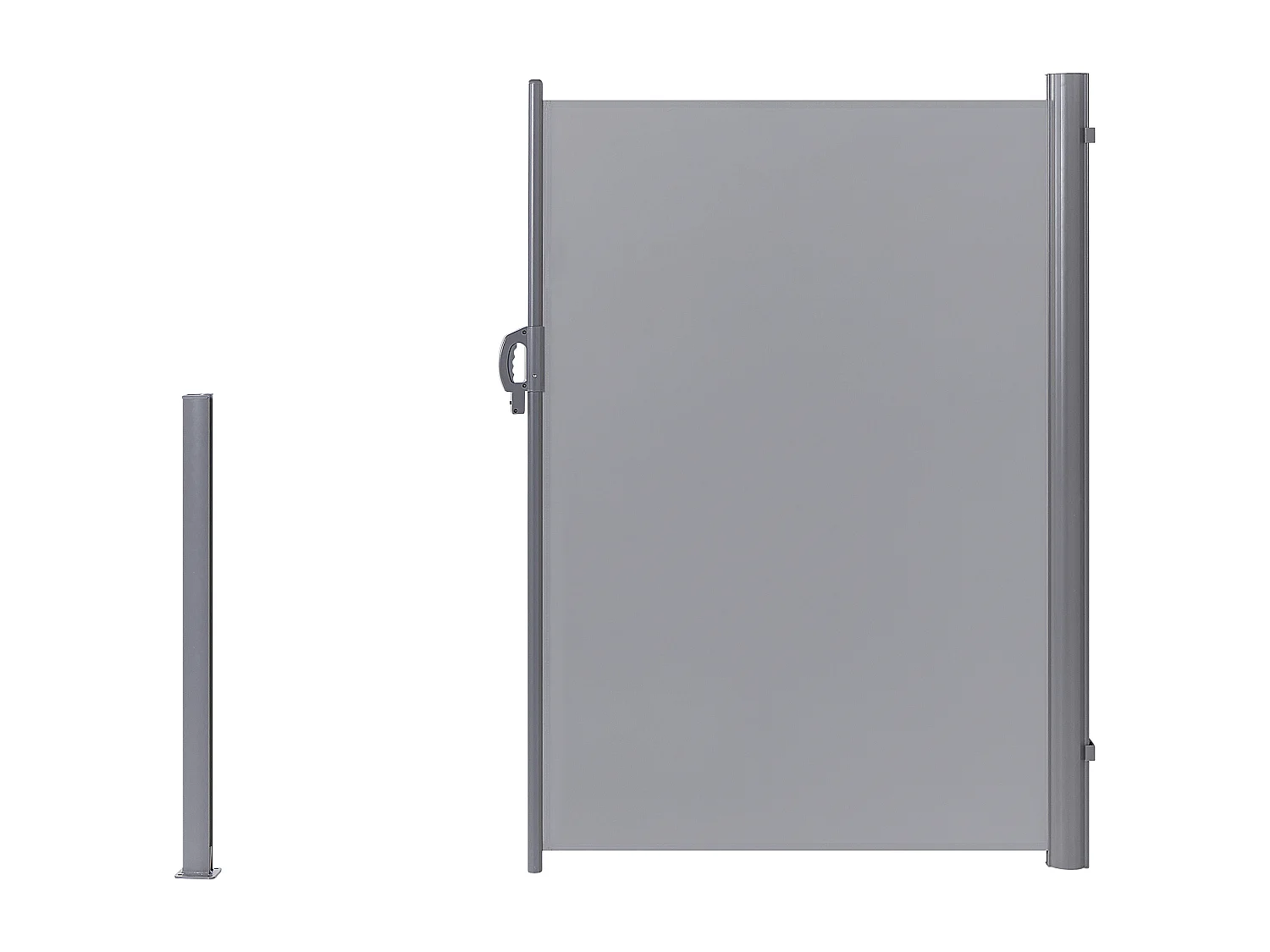 Zijluifel DORIO 305 cm 180 cm Lichtgrijs