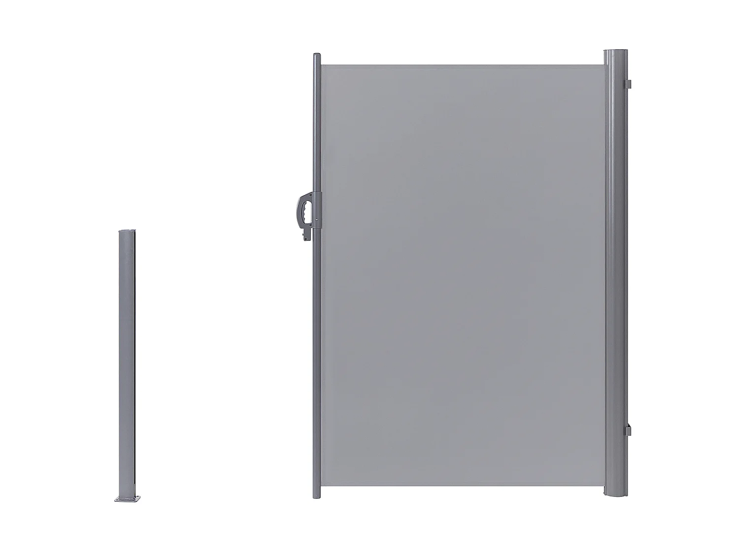 Zijluifel DORIO 305 cm 180 cm Lichtgrijs