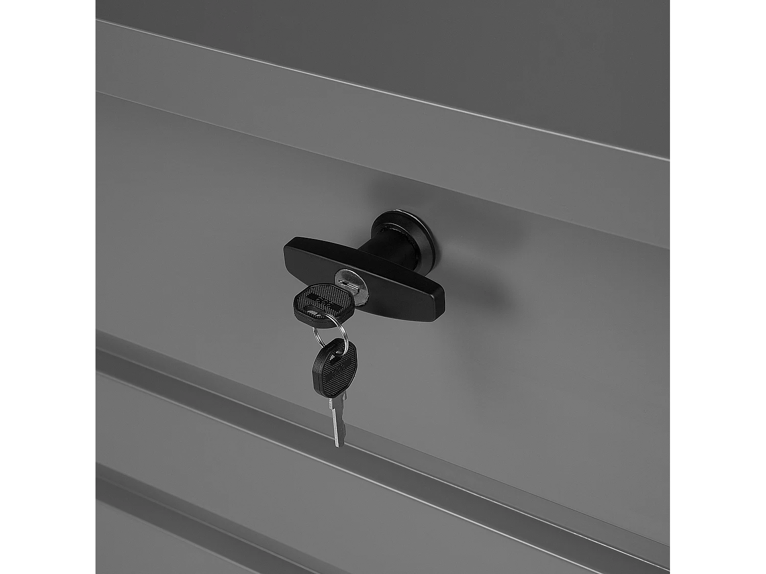 Skrzynia ogrodowa CEBROSA Metal 100 cm 62 cm Szary