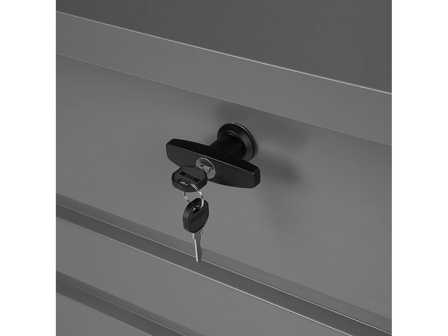 Kussenbox CEBROSA Metaal 100 cm 62 cm Grijs