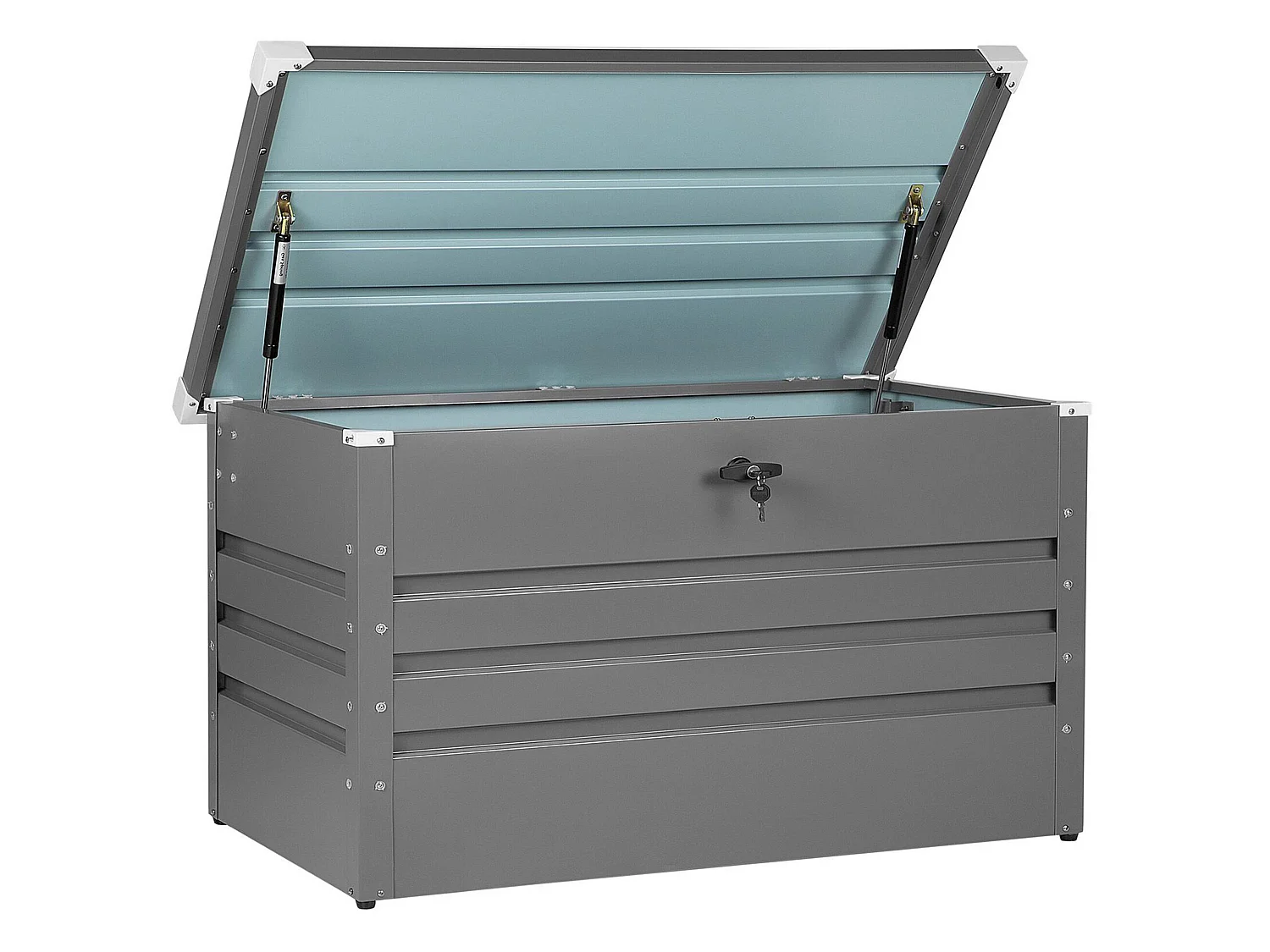 Coffre de rangement CEBROSA Métal 100 cm 62 cm Gris
