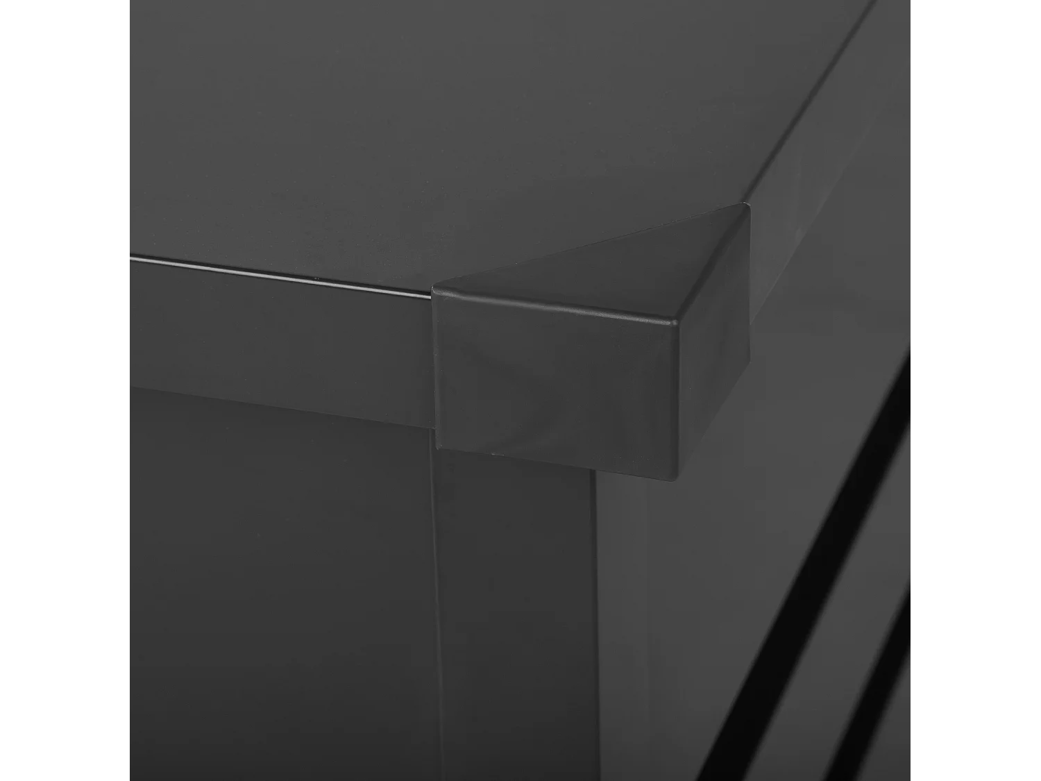 Coffre de rangement CEBROSA 165 cm 70 cm Gris graphite