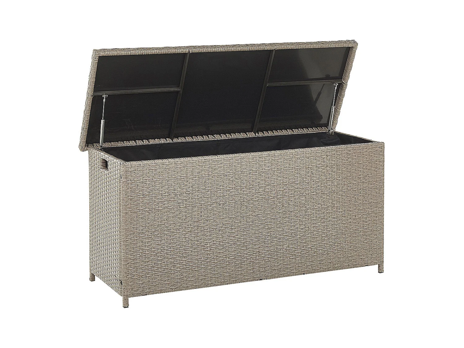 Coffre de rangement MODENA 126 cm 46 cm Taupe
