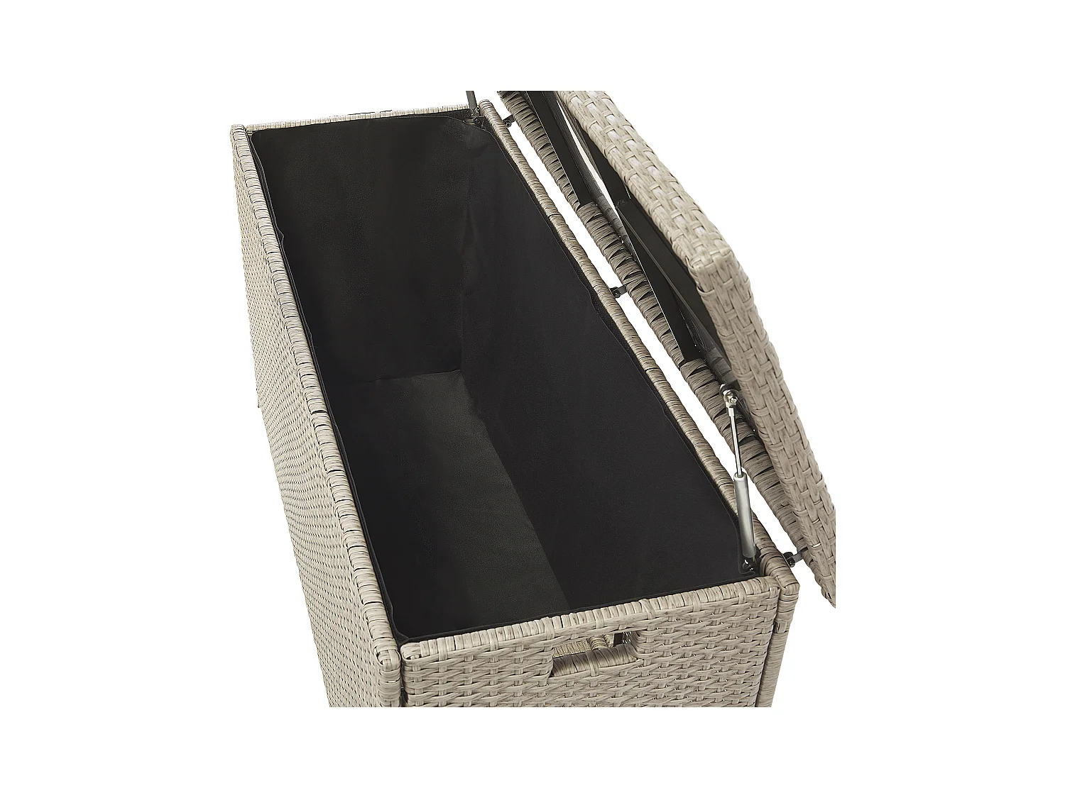 Coffre de rangement MODENA 126 cm 46 cm Taupe