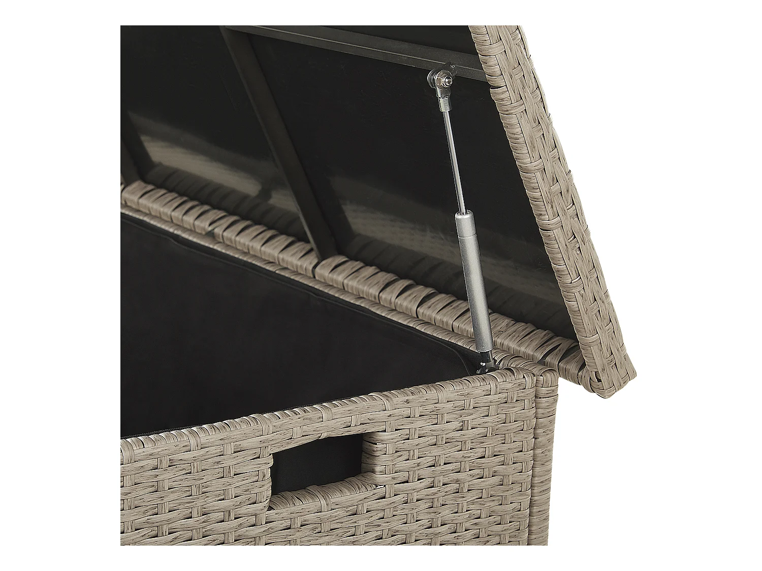 Coffre de rangement MODENA 126 cm 46 cm Taupe
