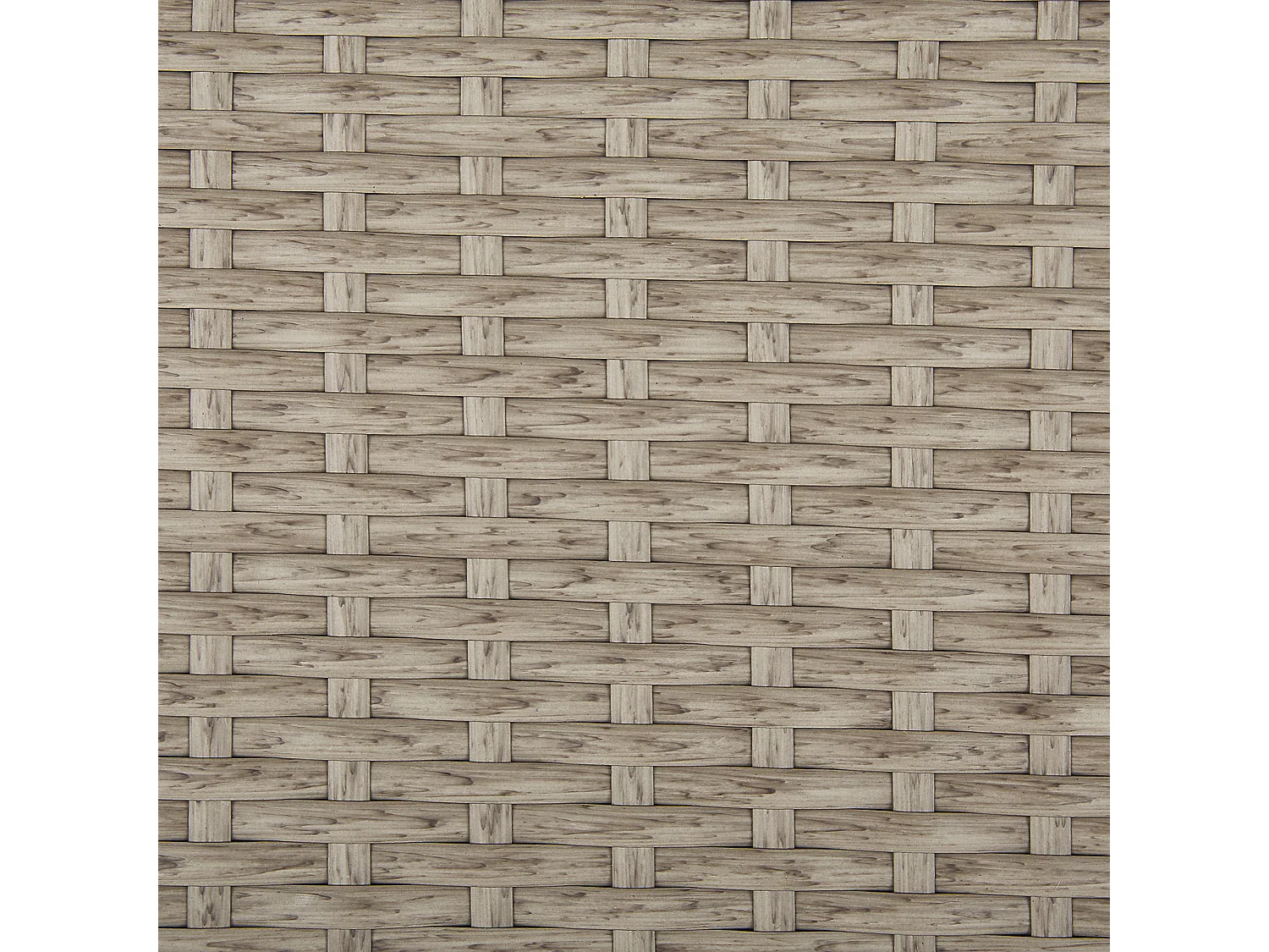 Aufbewahrungsbox MODENA Polyrattan 126 cm 46 cm Taupe
