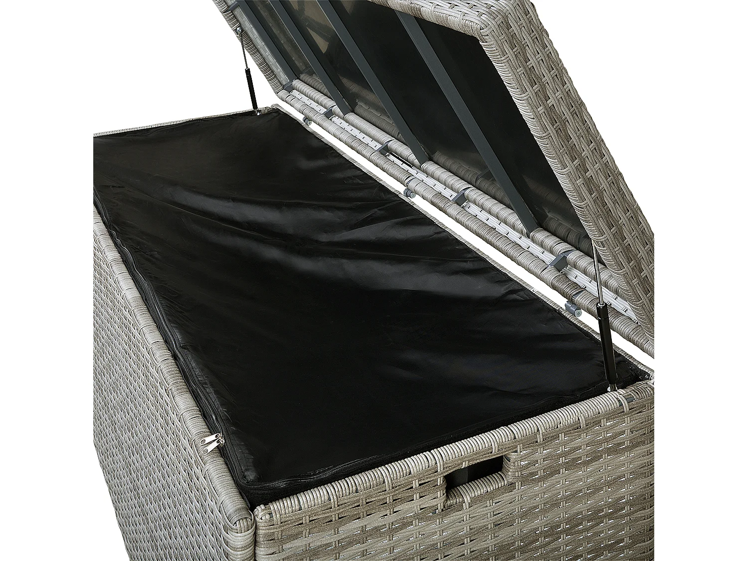 Kussenbox MODENA 158 cm 63 cm Grijs