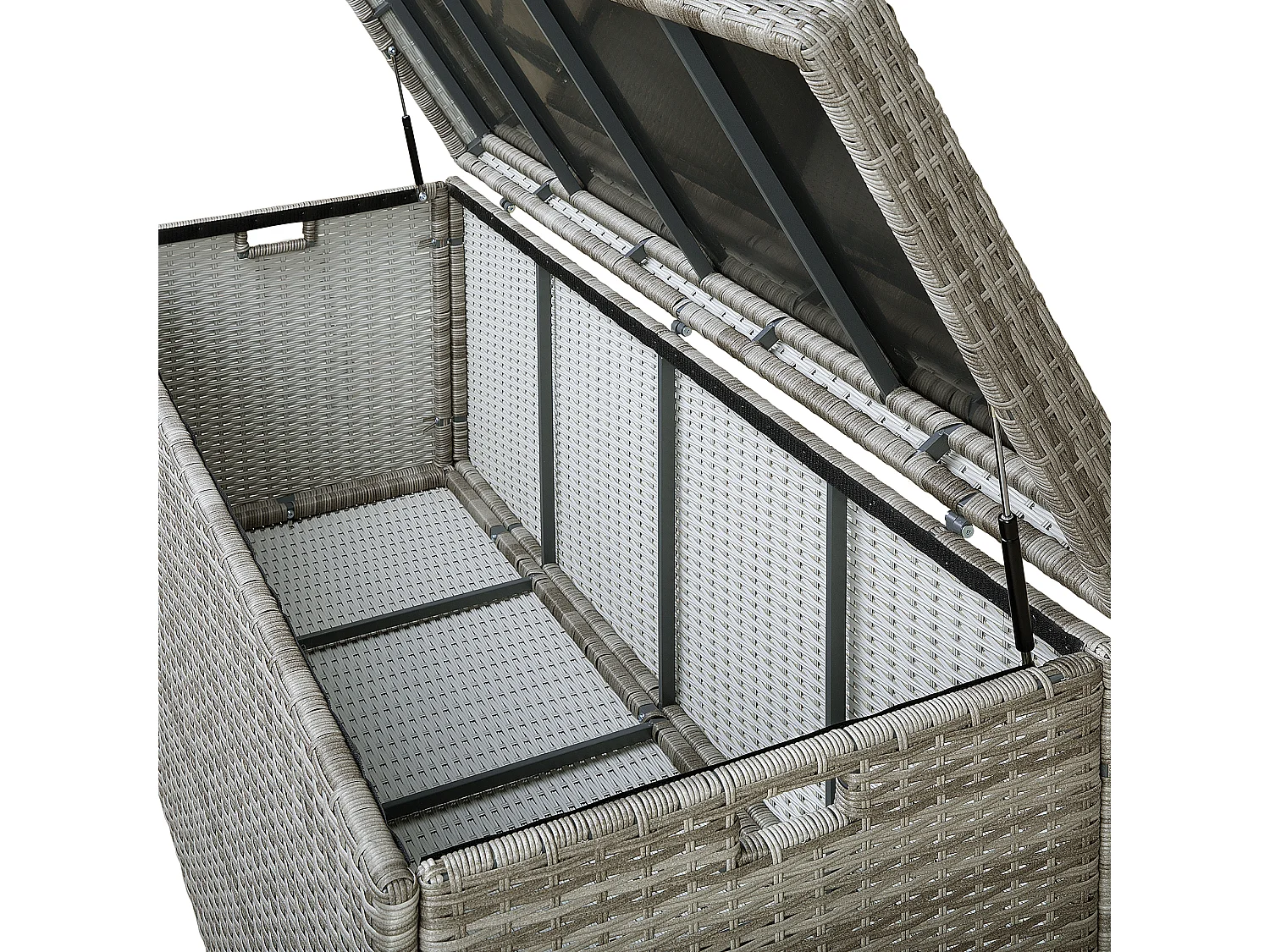 Kussenbox MODENA 158 cm 63 cm Grijs