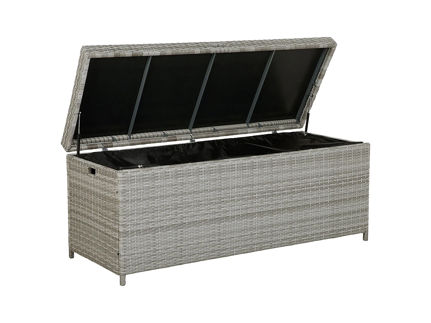 Coffre de rangement MODENA 158 cm 63 cm Gris