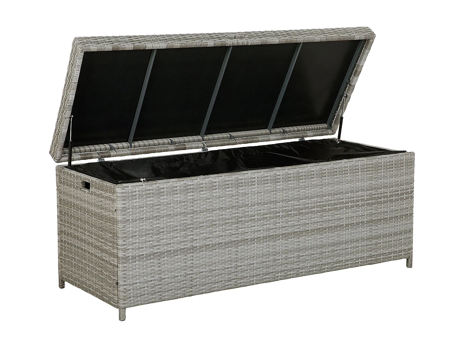 Coffre de rangement MODENA 158 cm 63 cm Gris