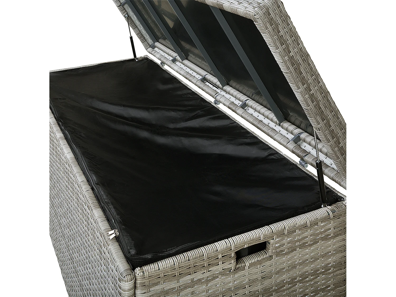 Kussenbox MODENA 158 cm 63 cm Grijs