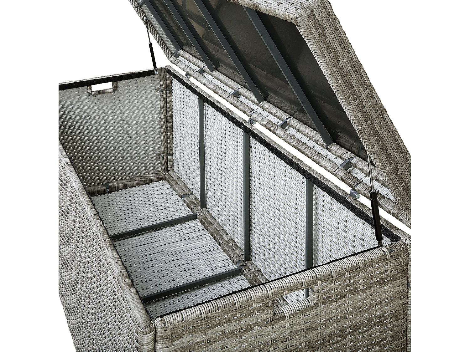 Kussenbox MODENA 158 cm 63 cm Grijs