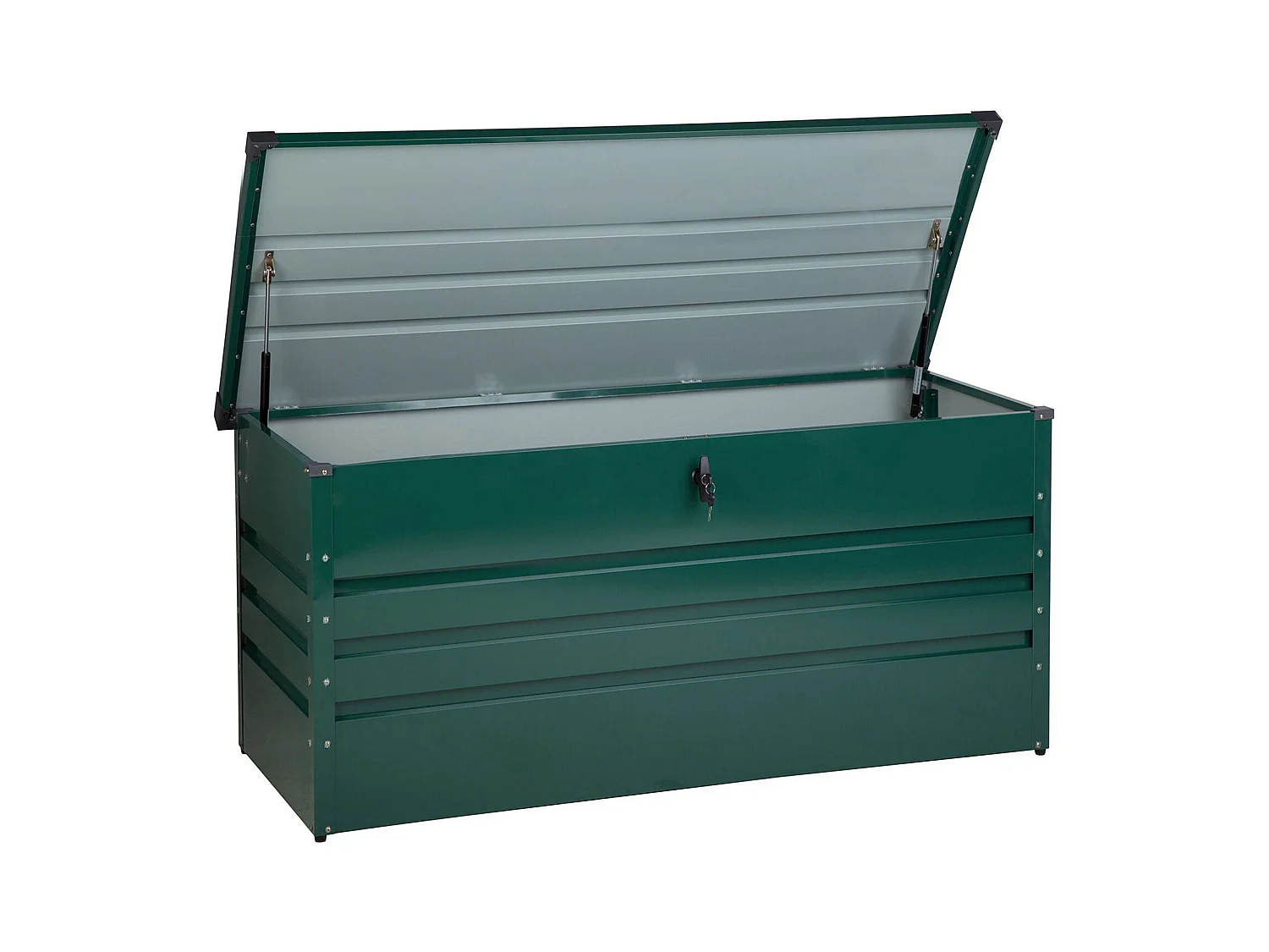Coffre de rangement CEBROSA 132 cm 62 cm Vert foncé