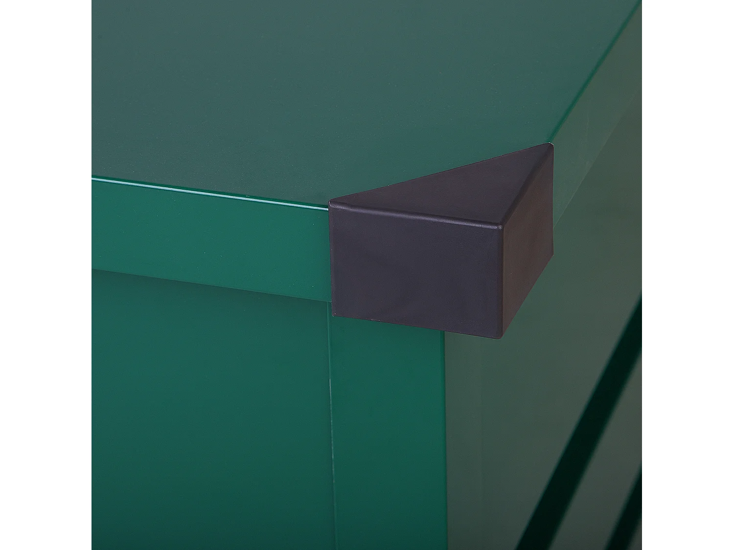 Große Metall-Gartentruhe 400 l dunkelgrün Kissenbox Auflagenbox für die Terrasse wasserdicht Aufbewahrungsbox Gartenbox Cebrosa