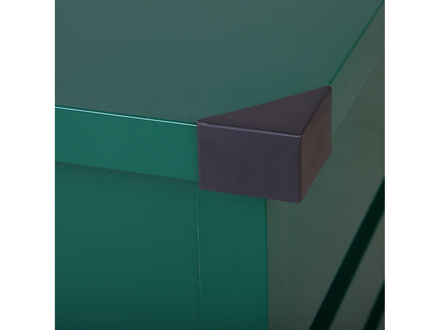 Große Metall-Gartentruhe 400 l dunkelgrün Kissenbox Auflagenbox für die Terrasse wasserdicht Aufbewahrungsbox Gartenbox Cebrosa