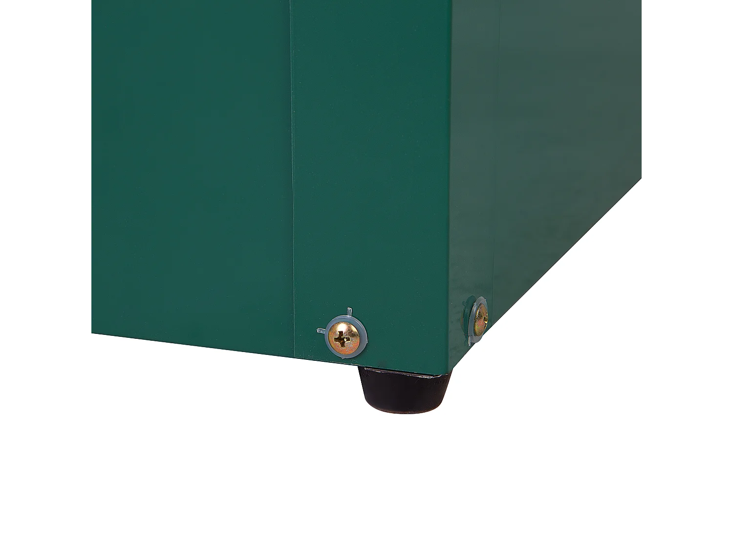 Große Metall-Gartentruhe 400 l dunkelgrün Kissenbox Auflagenbox für die Terrasse wasserdicht Aufbewahrungsbox Gartenbox Cebrosa