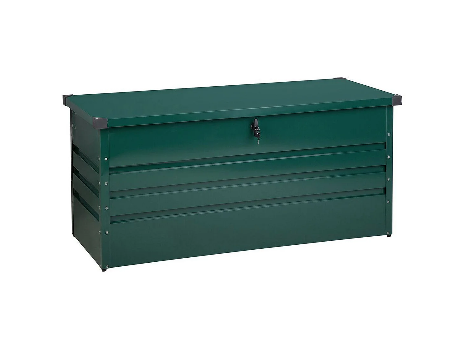 Coffre de rangement CEBROSA Métal 132 cm 62 cm Vert foncé