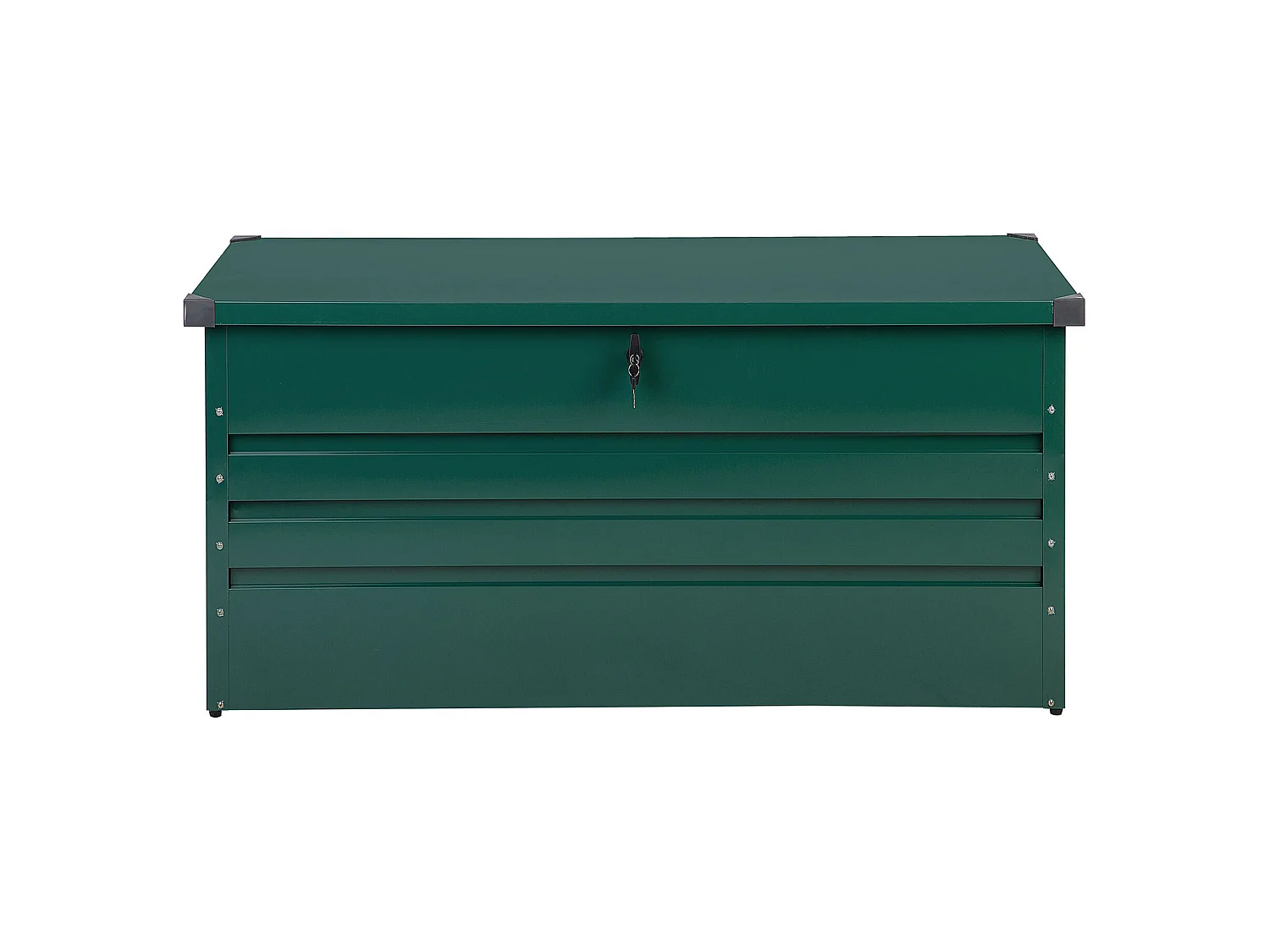 Coffre de rangement CEBROSA Métal 132 cm 62 cm Vert foncé