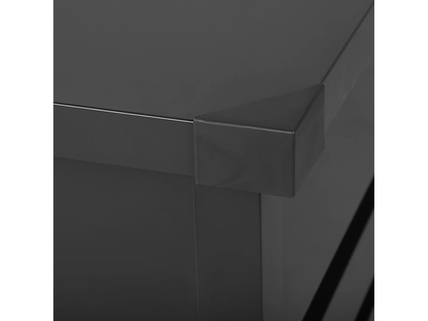 Skrzynia ogrodowa CEBROSA Metal 132 cm 62 cm Grafitowy