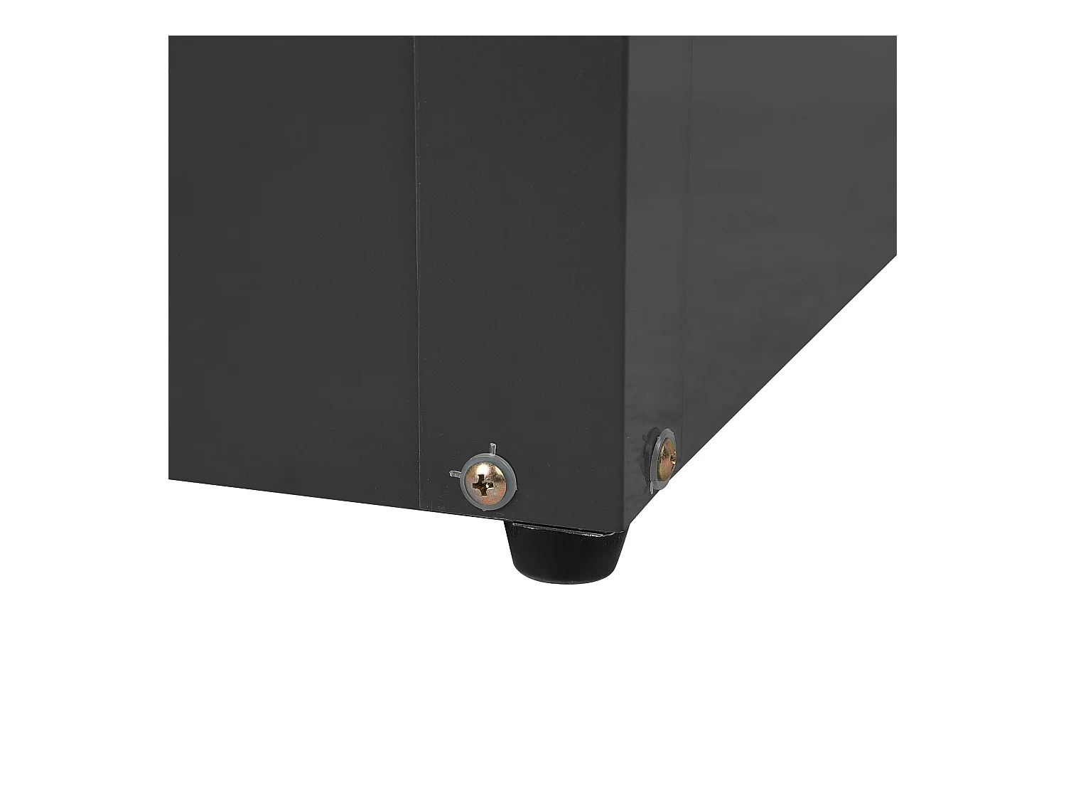 Coffre de rangement CEBROSA 132 cm 62 cm Gris graphite