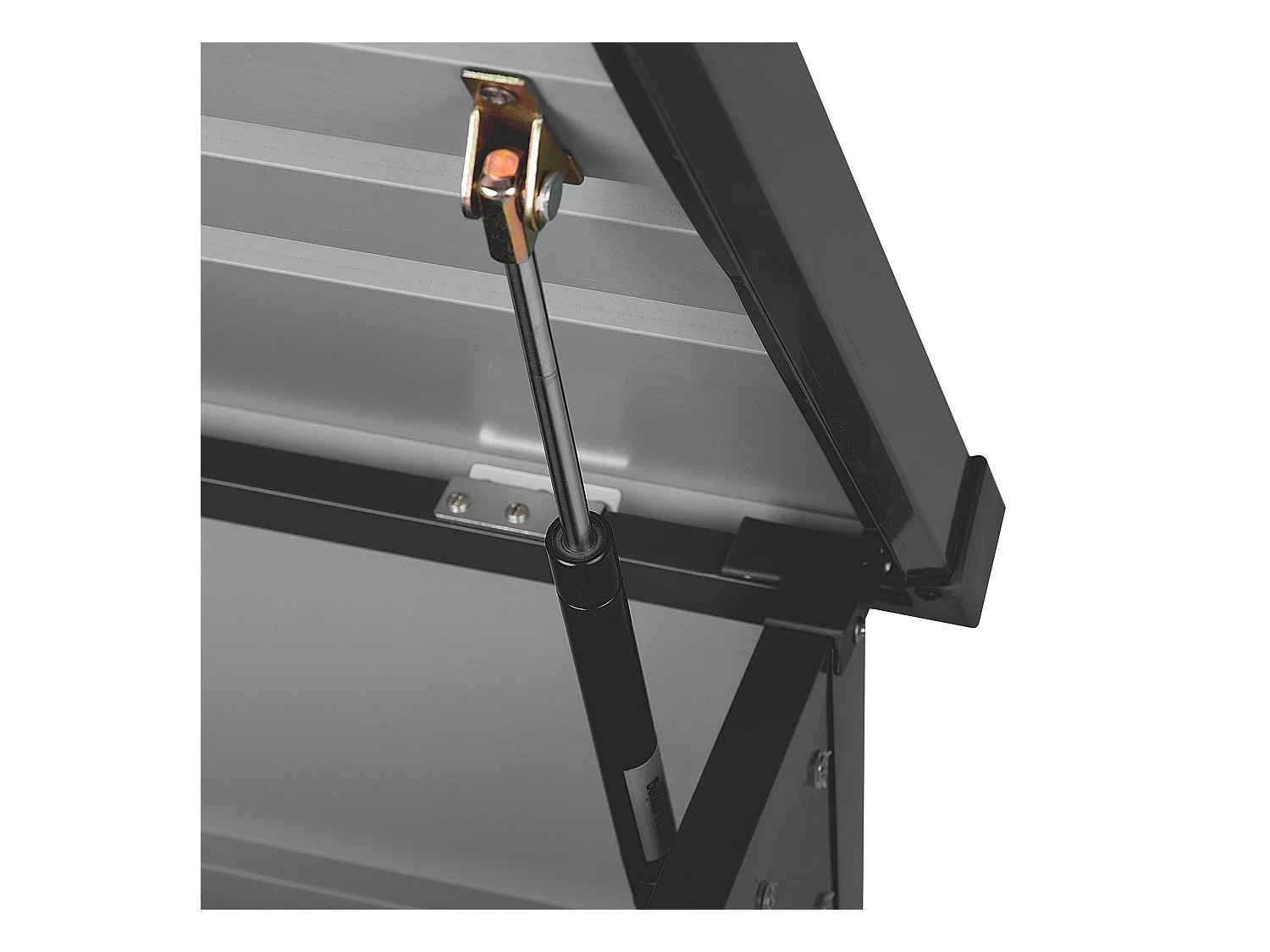 Coffre de rangement CEBROSA 132 cm 62 cm Gris graphite