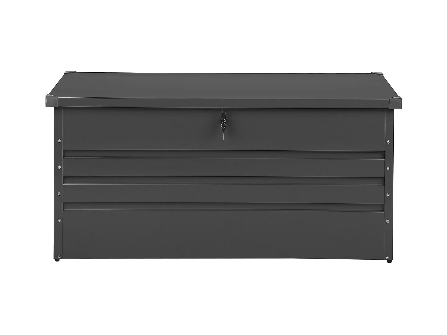 Coffre de rangement CEBROSA 132 cm 62 cm Gris graphite