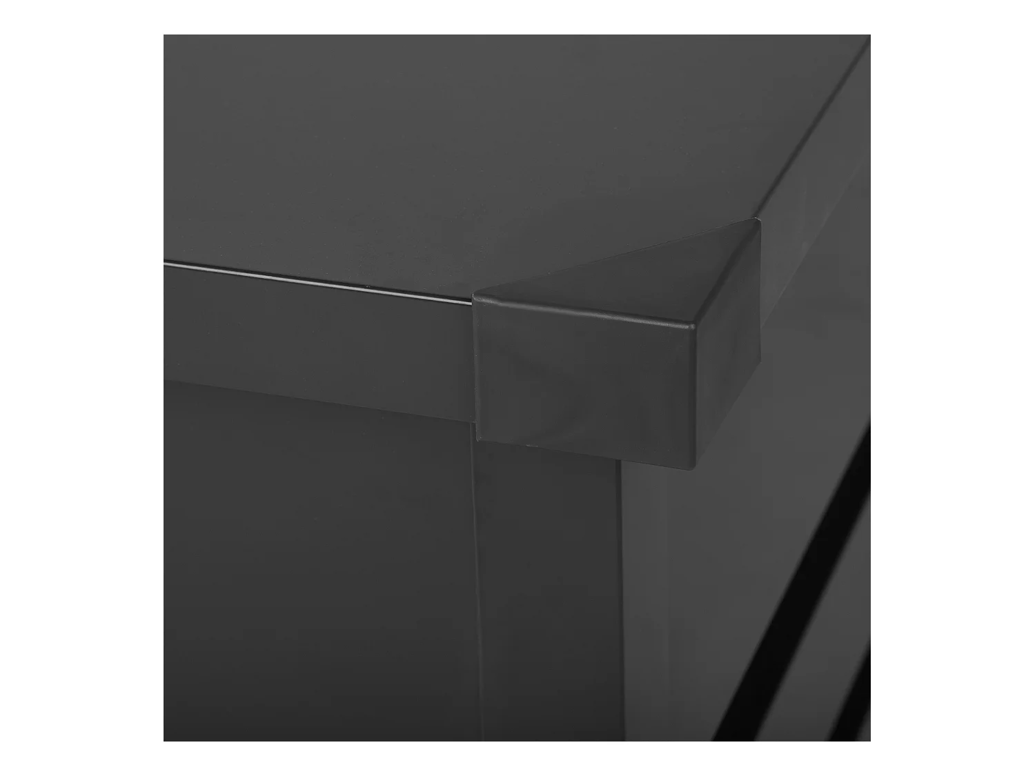 Coffre de rangement CEBROSA 132 cm 62 cm Gris graphite