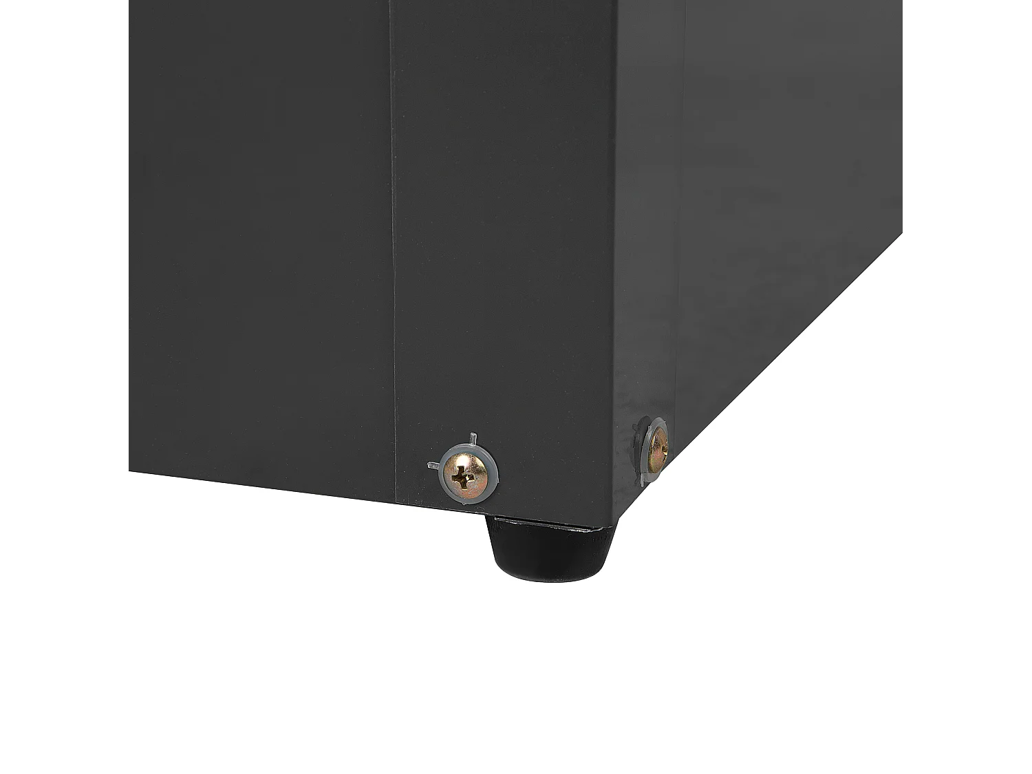 Coffre de rangement CEBROSA 132 cm 62 cm Gris graphite