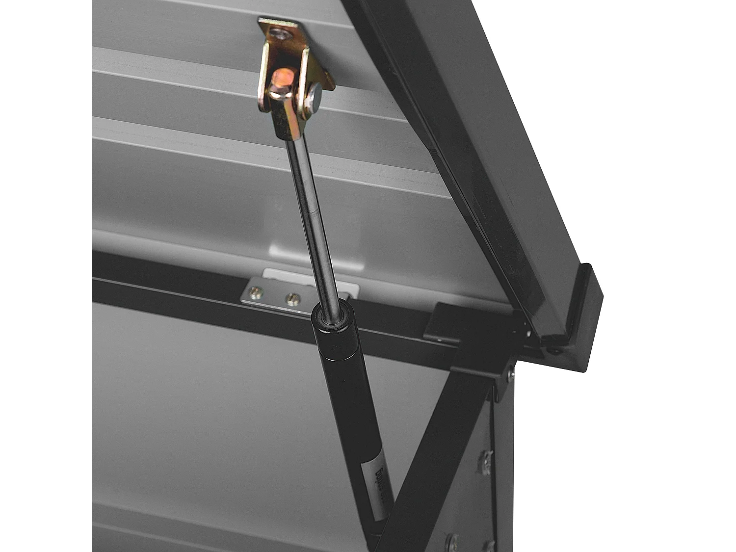 Skrzynia ogrodowa CEBROSA Metal 132 cm 62 cm Grafitowy