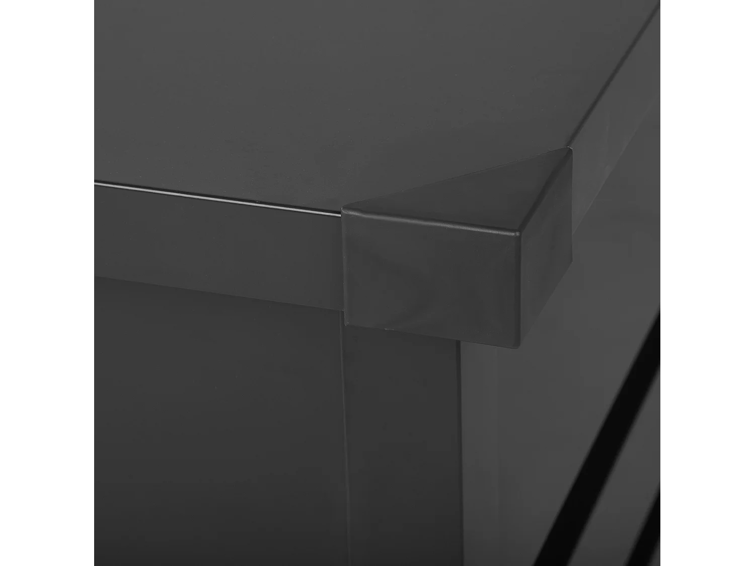 Skrzynia ogrodowa CEBROSA Metal 132 cm 62 cm Grafitowy