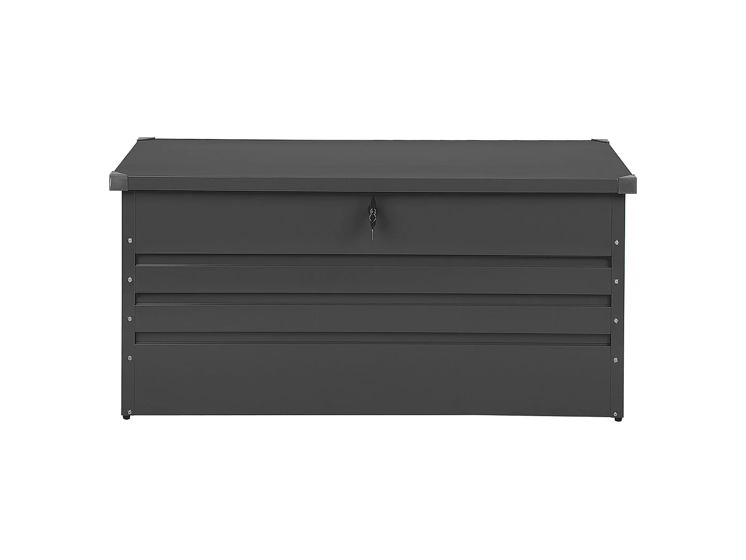 Coffre de rangement CEBROSA Métal 132 cm 62 cm Gris graphite